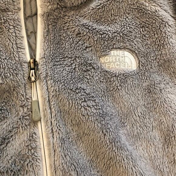 The North Face Osito Fleece Zip Up Jacket Womens Sz M Grey Comfy Soft - Picture 2 of 8